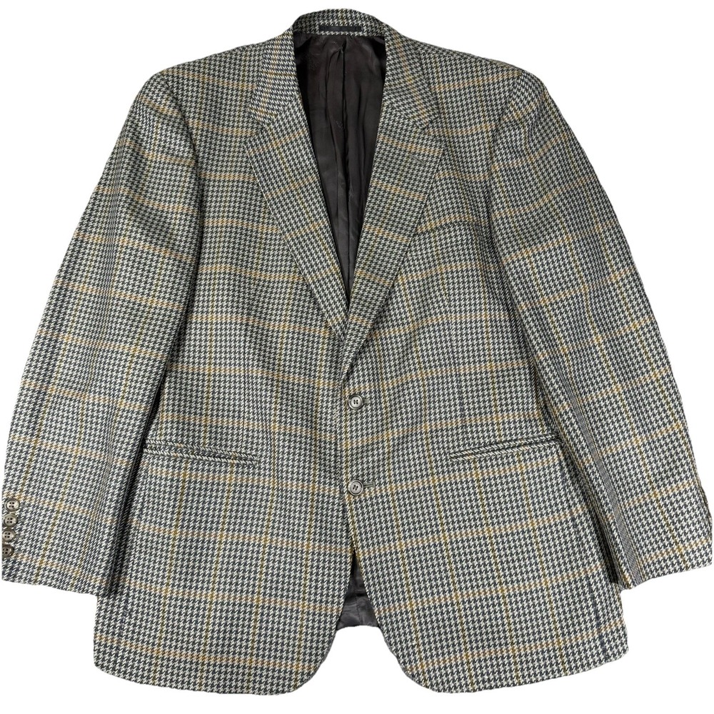 Burberrys Vintage Blazer Mens 46R US 56R EU Wool Sport Coat Tweed England